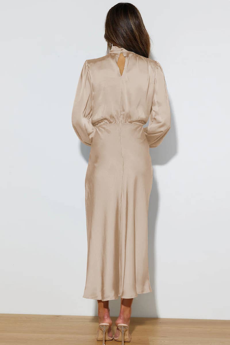 Aurora Satin Maxi Dress
