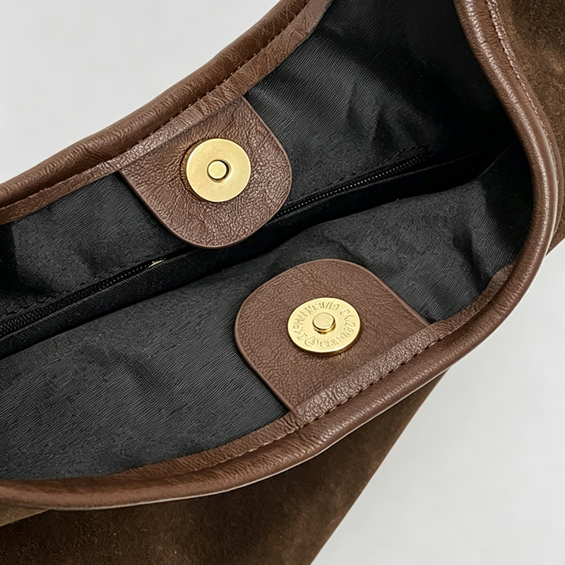 Stella Vintage Suede Hobo Shoulder Bag