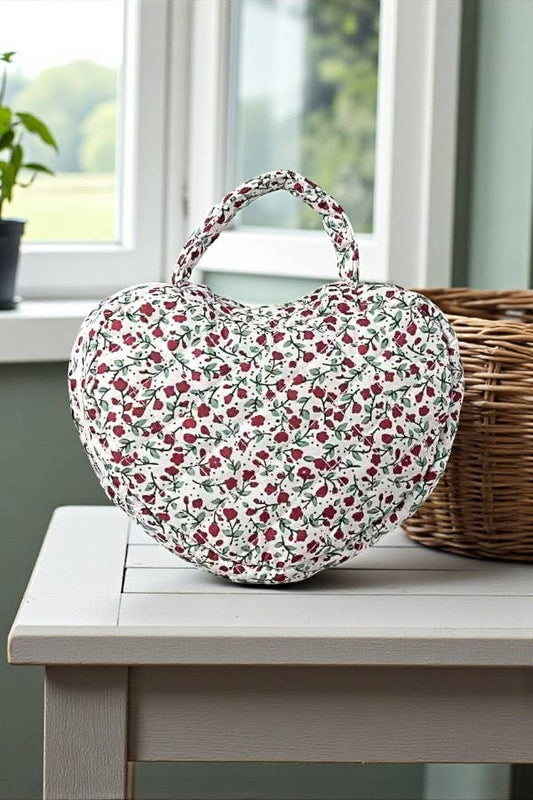Sweetheart Travel Bag: Red Floral
