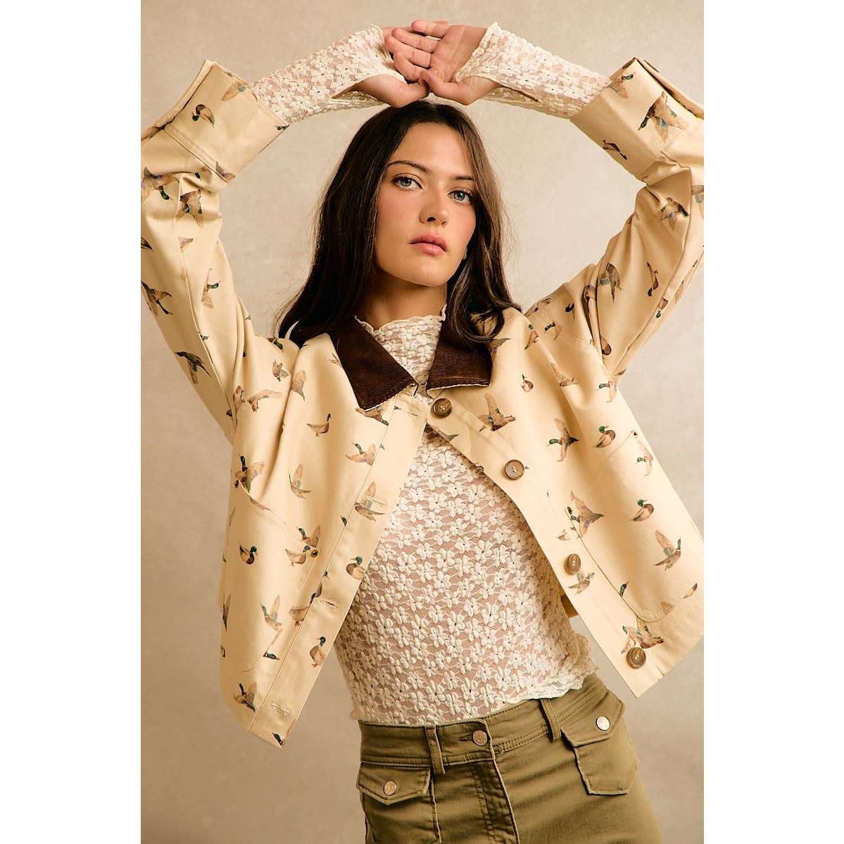 Mallard Duck Print Jacket