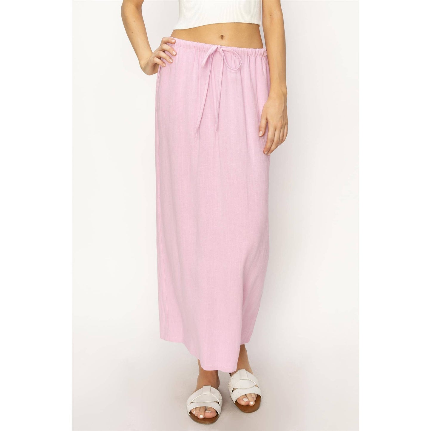 Linen Midi Skirt