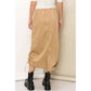 Parachute Drawstring Cargo Skirt