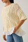 Ruffle Cable Knit