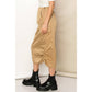 Parachute Drawstring Cargo Skirt