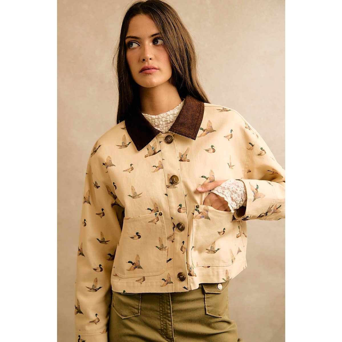 Mallard Duck Print Jacket