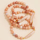 Faith Over Fear Natural Stones Beaded Bracelet