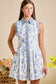 Seaside Bloom Denim Dress