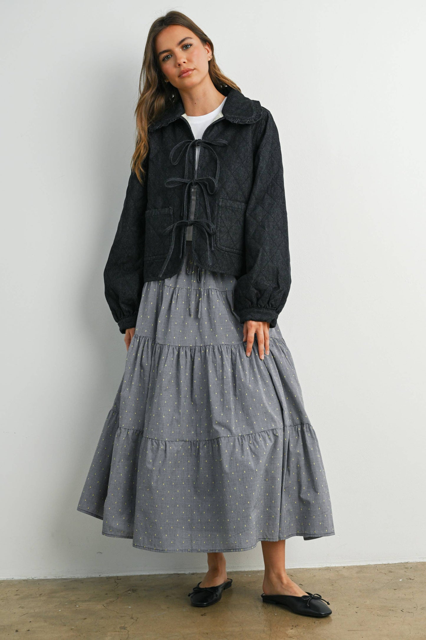 Quilted Bow Tie Jacket