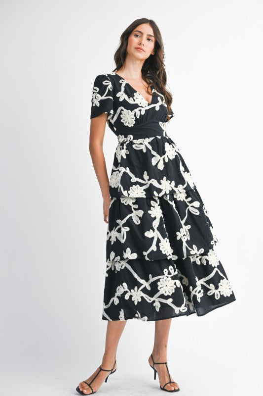 The Aurelia Embroidered Midi