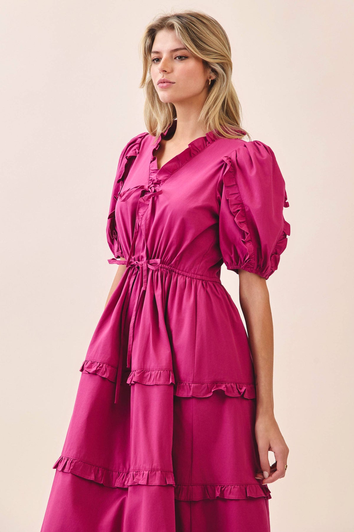 Lillia Tiered Midi Dress