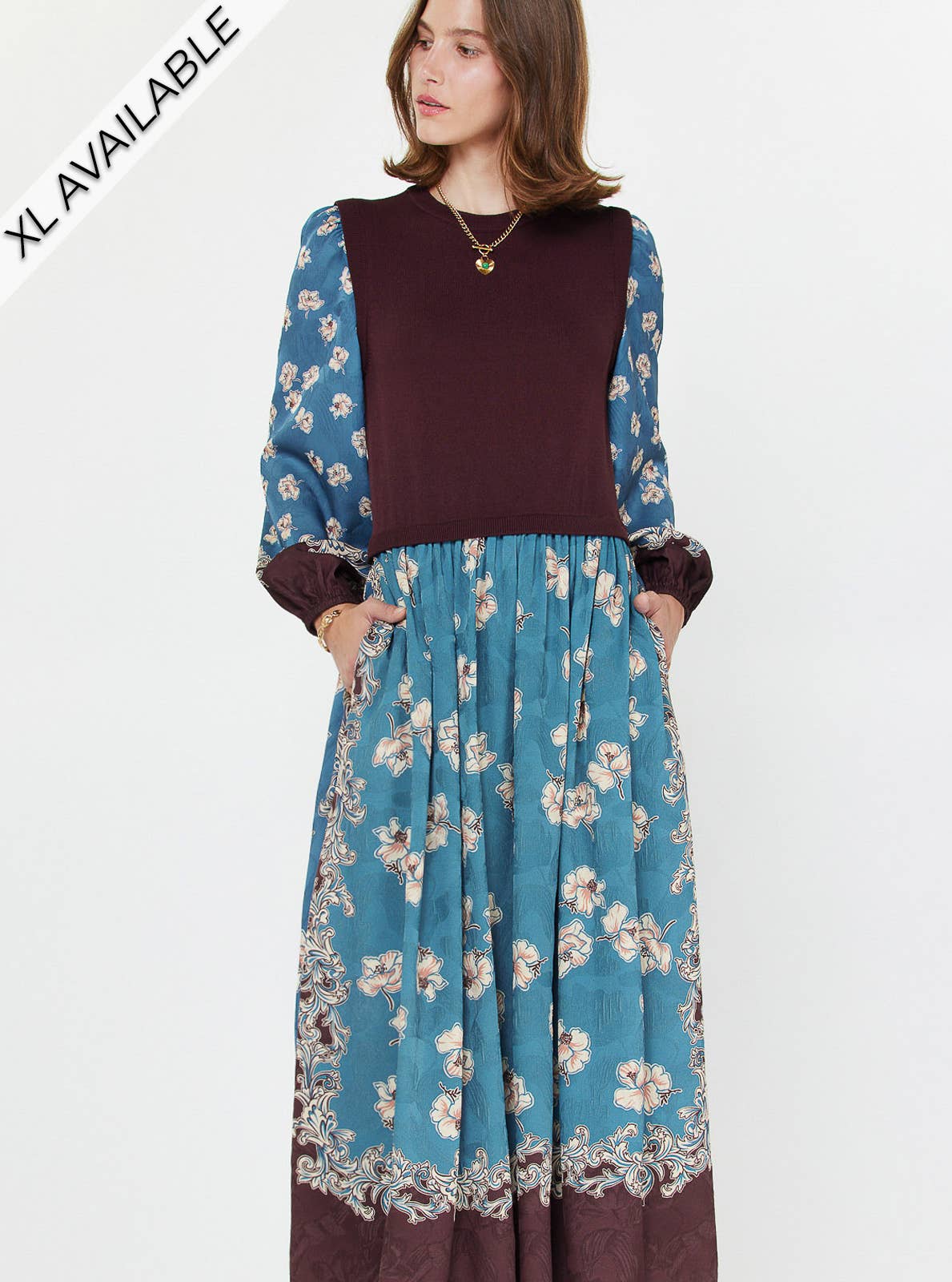 Annelise Floral Midi Dress