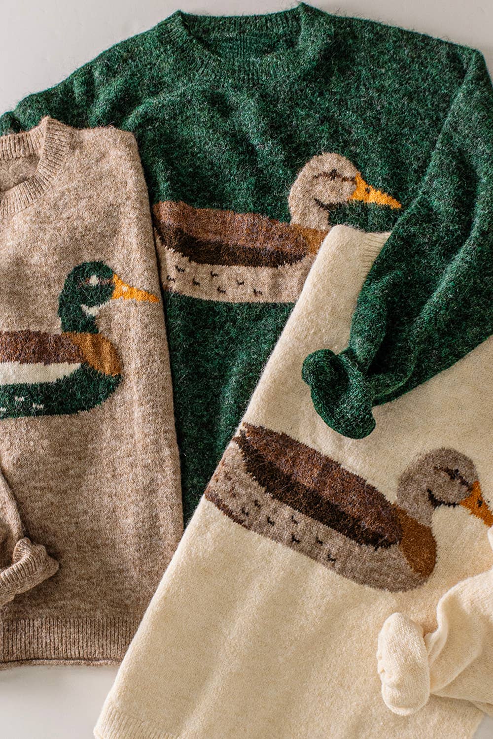 Cozy Mallard Duck Sweater