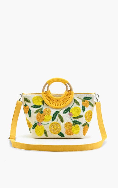 Make Lemonade Embellished Tote