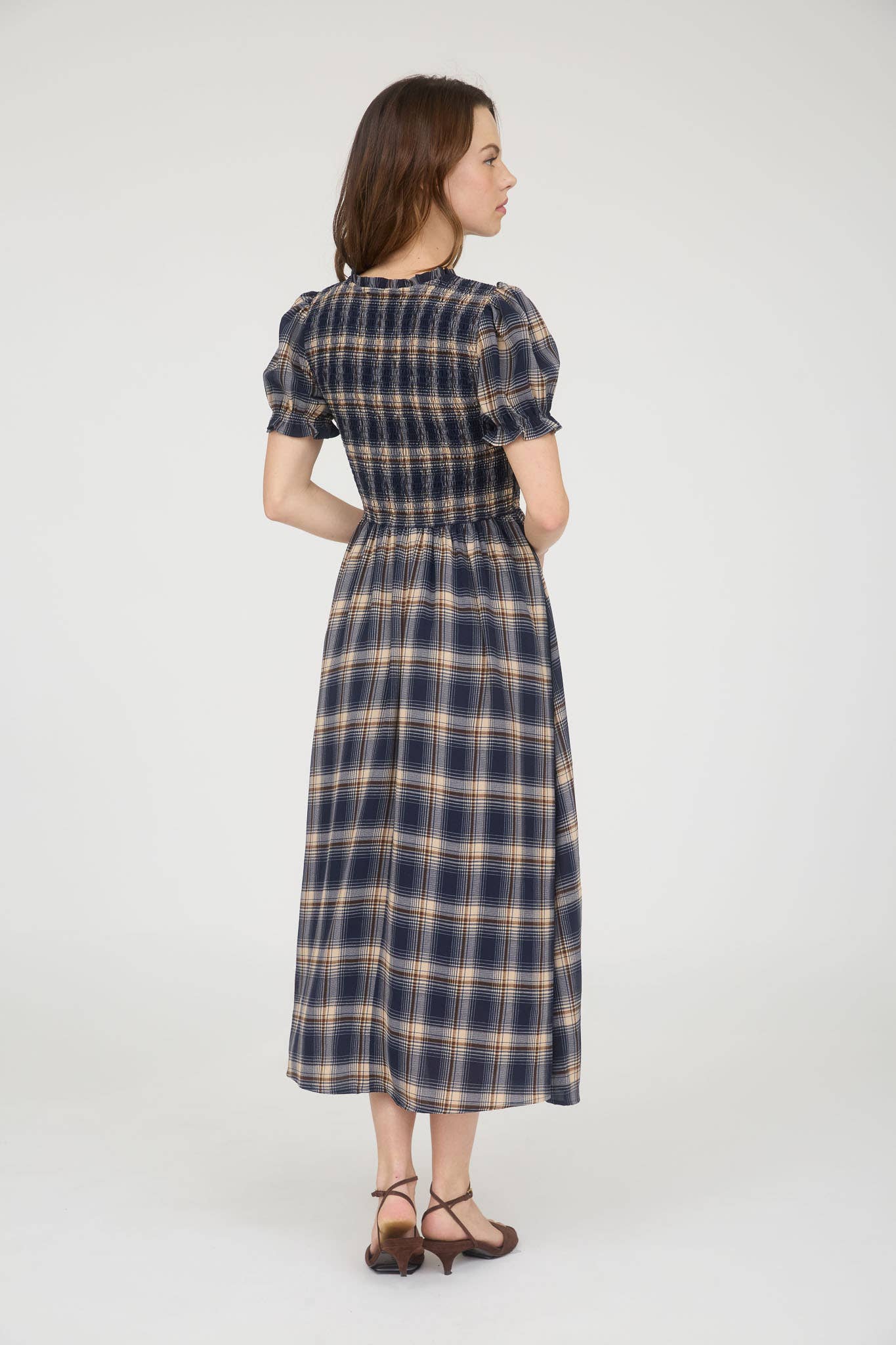 Lila Plaid Dress