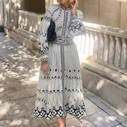 Harper Retro Lantern Dress