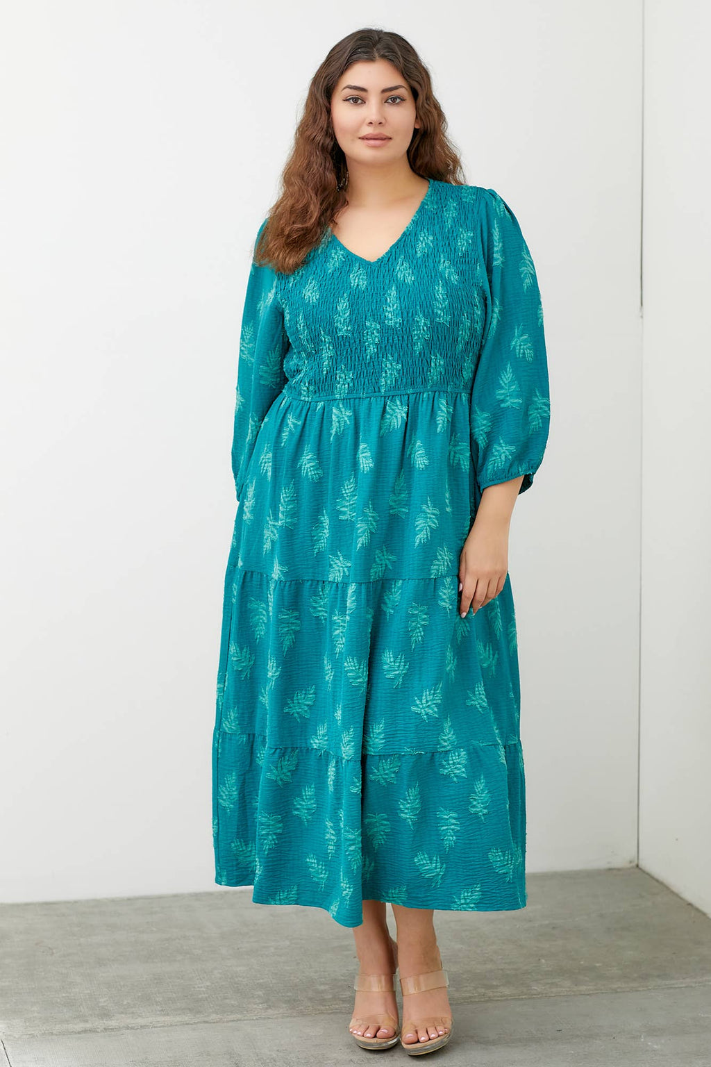 Solene Textured Maxi Dress