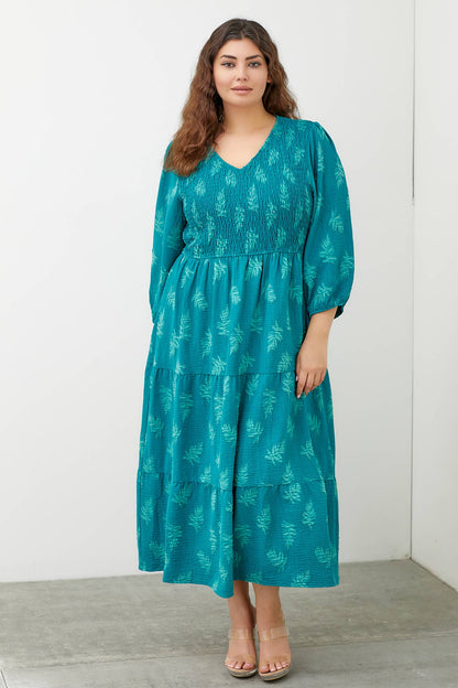 Solene Textured Maxi Dress