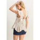 Ditsy Floral Flutter Blouse