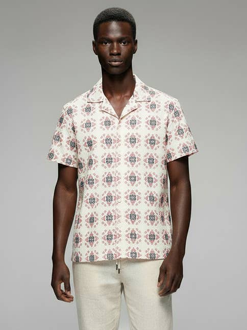 The 4070 Textured Open-Knit Shirt