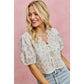 Meadow Bloom Tie Front Top