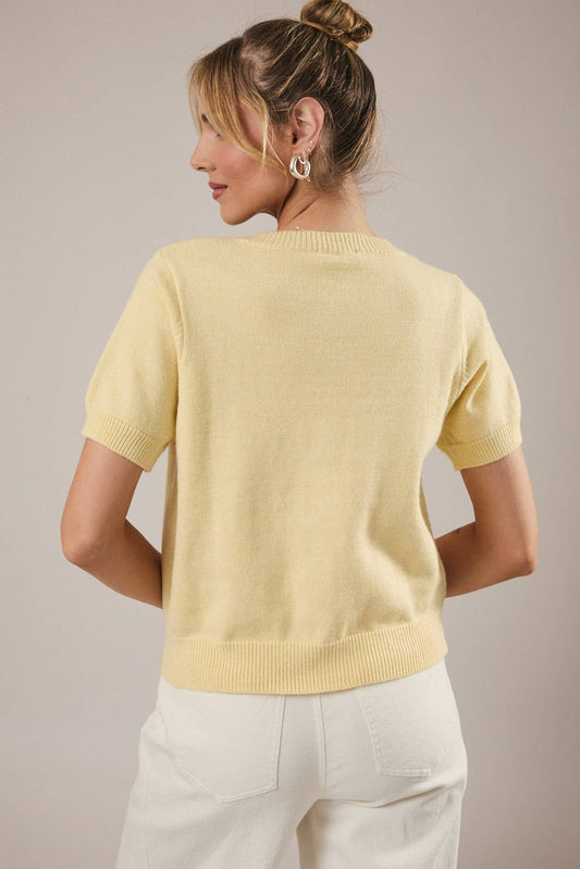 Pearl Trim Bow cardigan