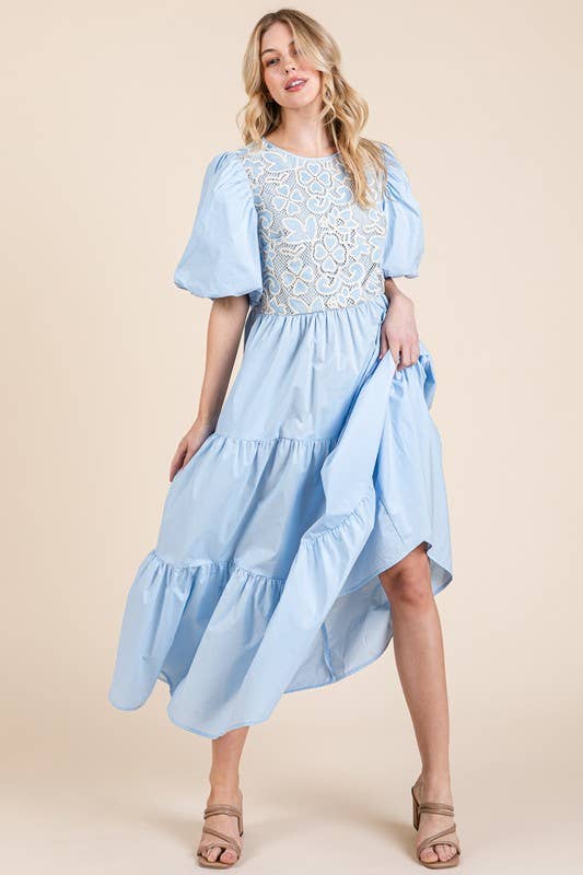 Fauna Embroidered Midi Dress