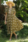 Vintage Embroidered Midi Dress