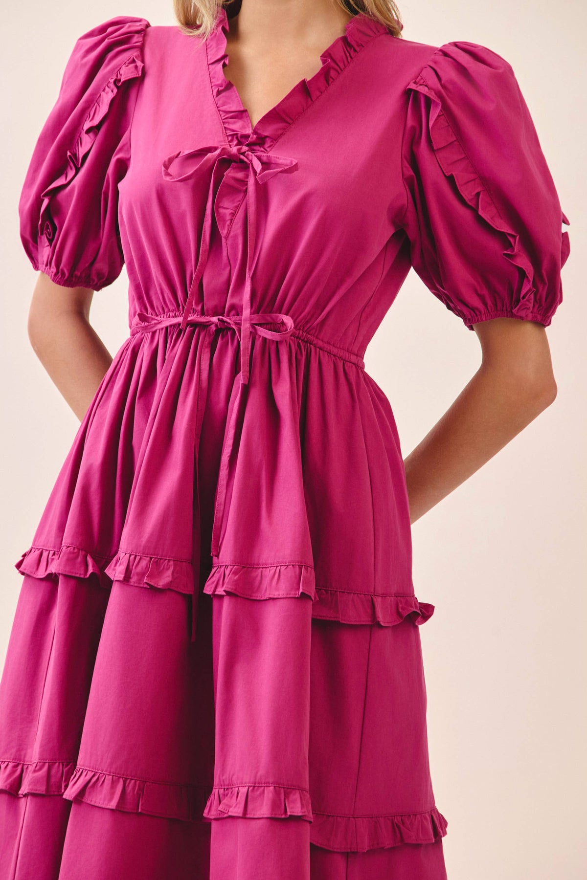 Lillia Tiered Midi Dress