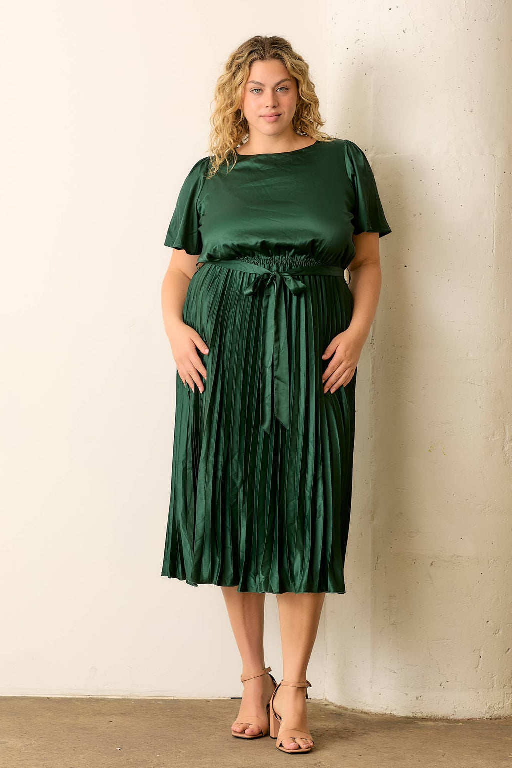 Hunter Satin Midi Dress