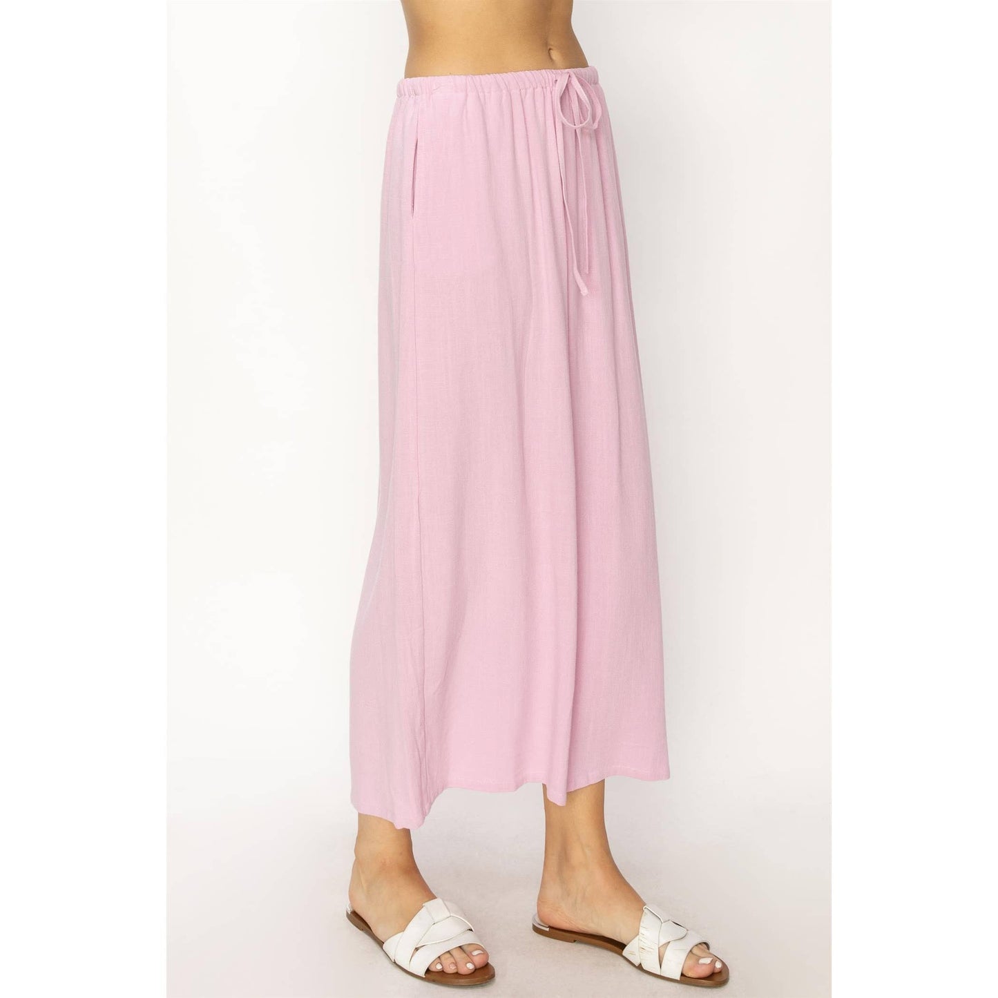 Linen Midi Skirt