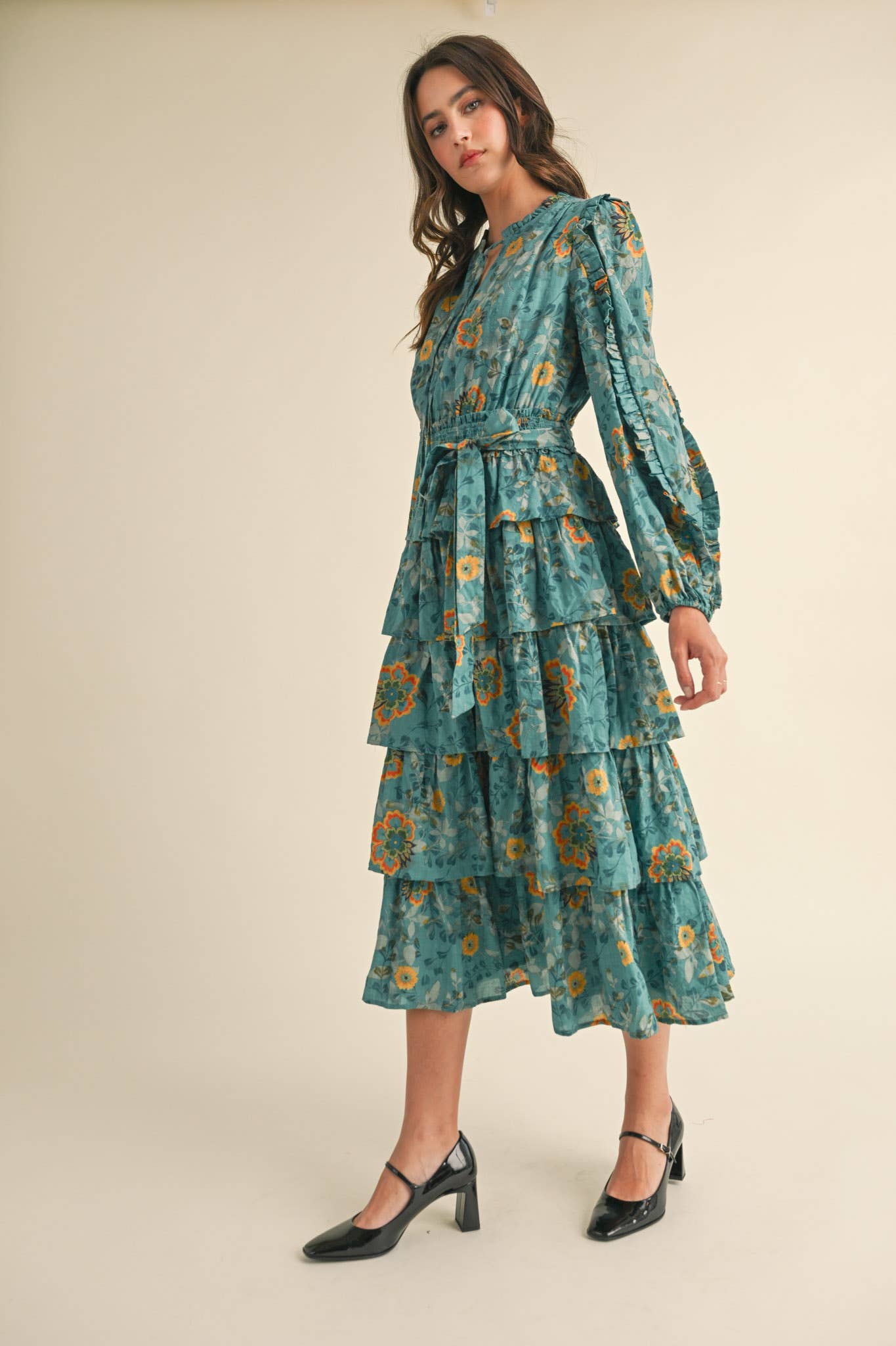 Turkish Bloom Midi Dress