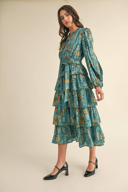 Turkish Bloom Midi Dress