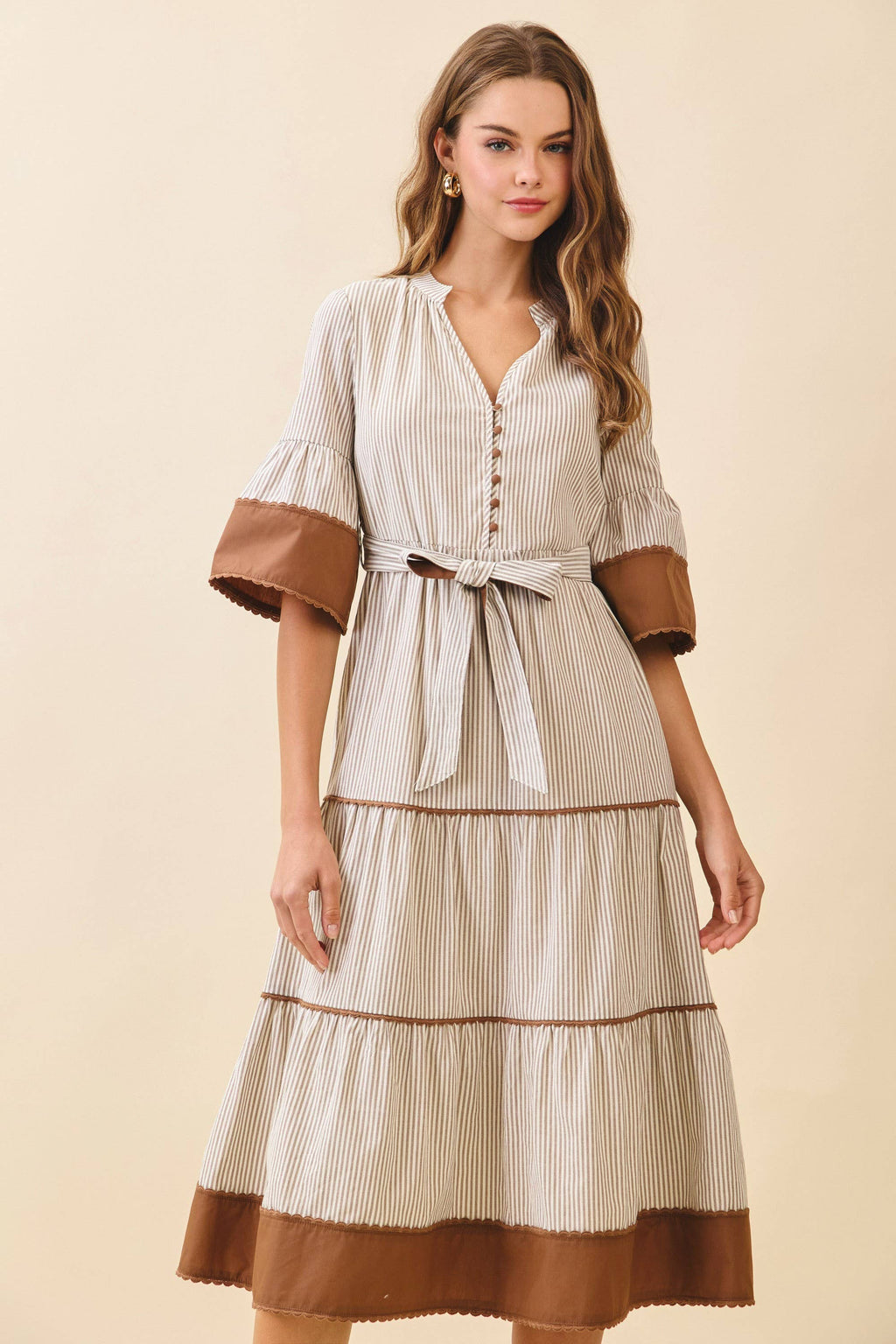 Margaux Tiered Midi Dress