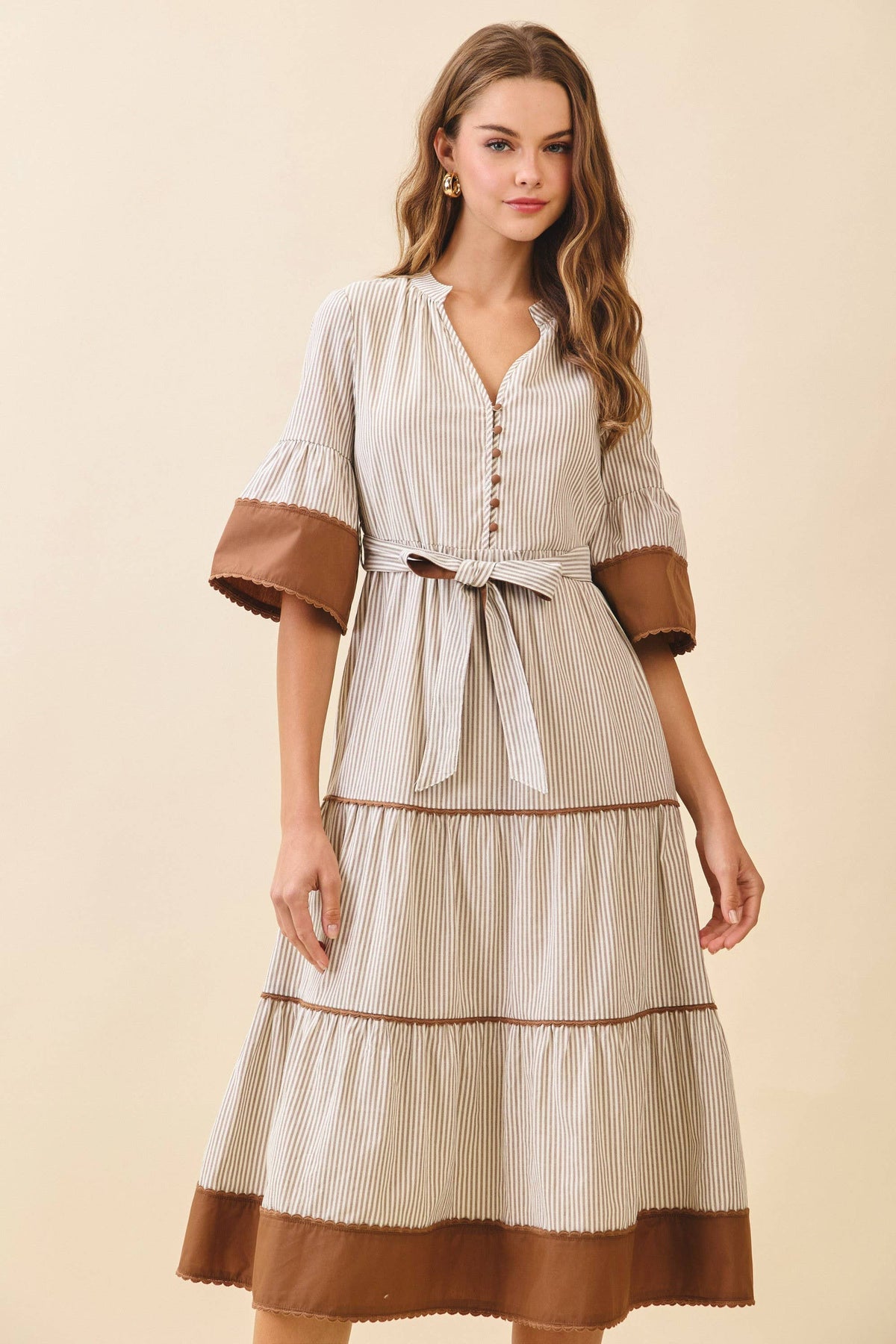 Margaux Tiered Midi Dress