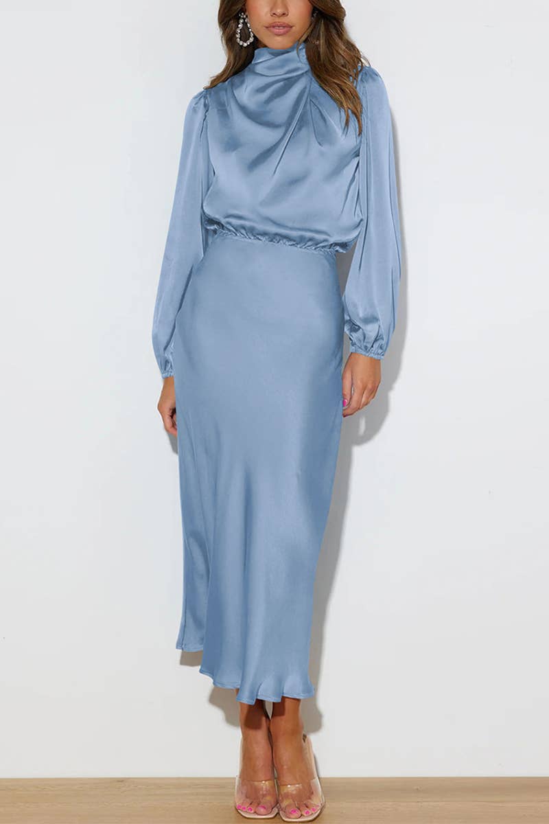 Aurora Satin Maxi Dress