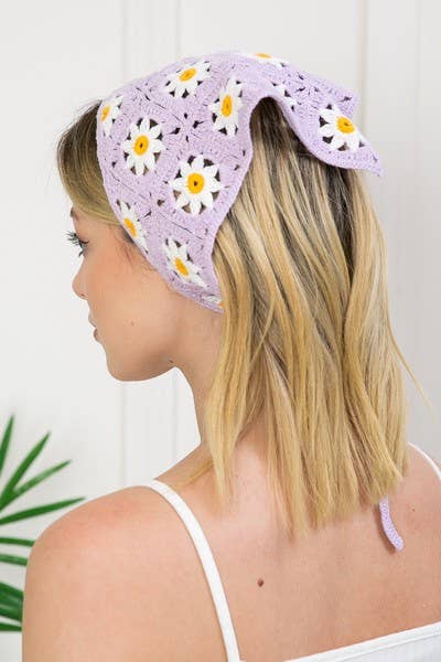 Flower Hair Scarf Hair Band