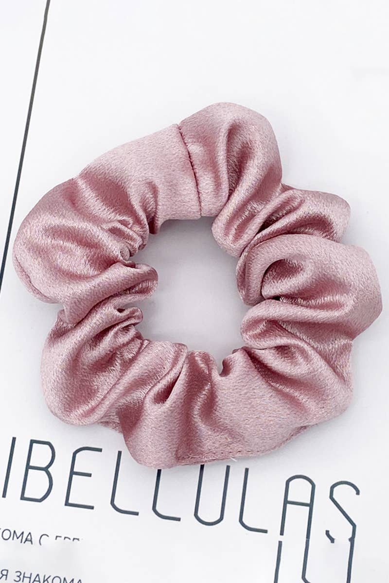 Minimalist solid color scrunchie