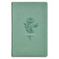 KJV Giant Print Bible – Teal Floral Faux Leather