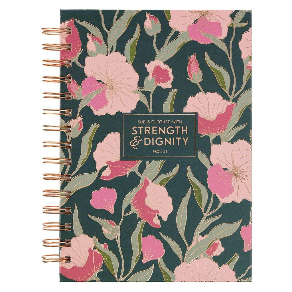Prov. 2:5 Spiral Floral Journal