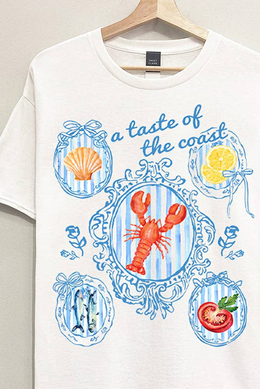Taste of the Coast Oversized Graphic Tee