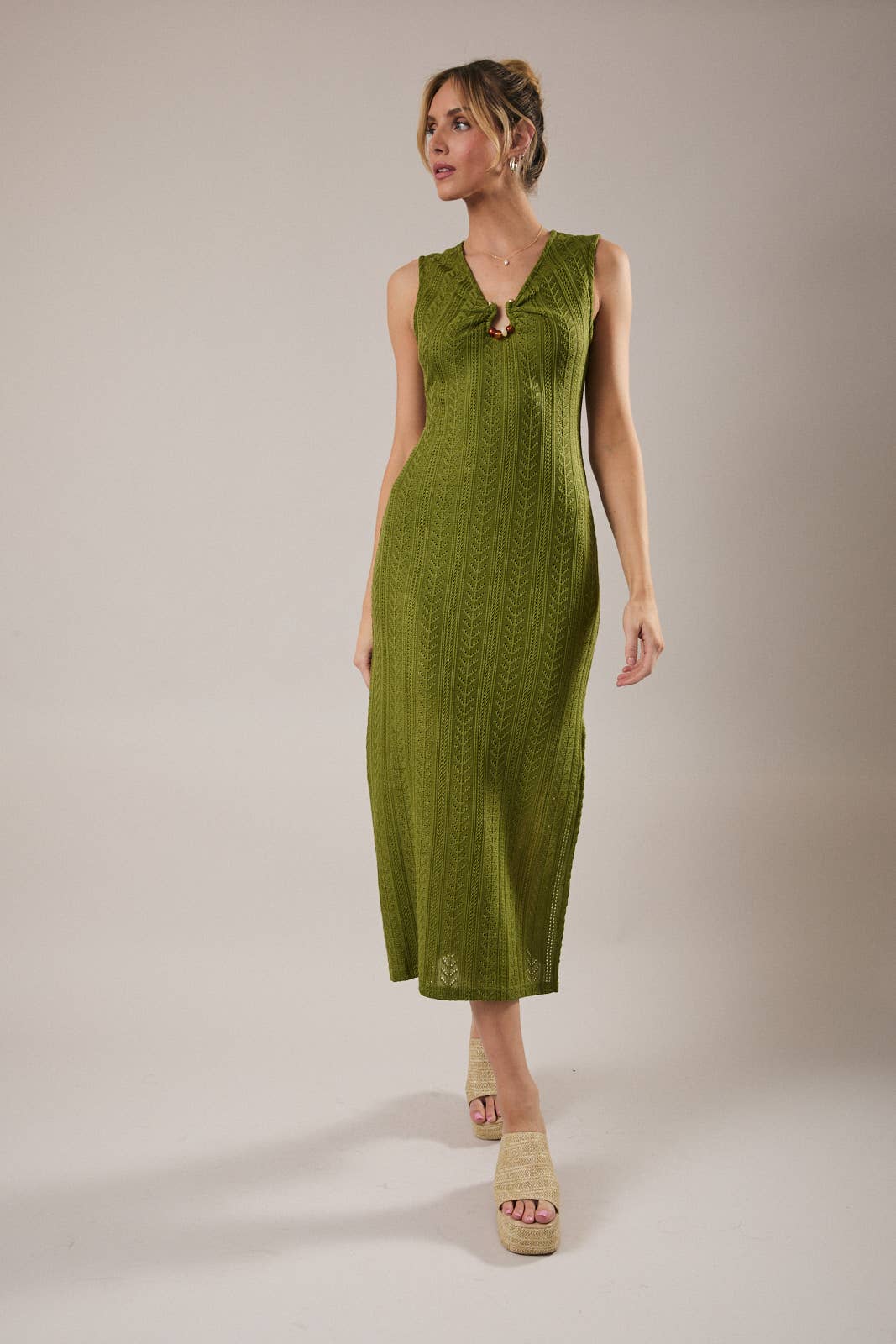 Isla Crochet Knit Dress