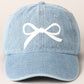 Darling Bow Denim Cap