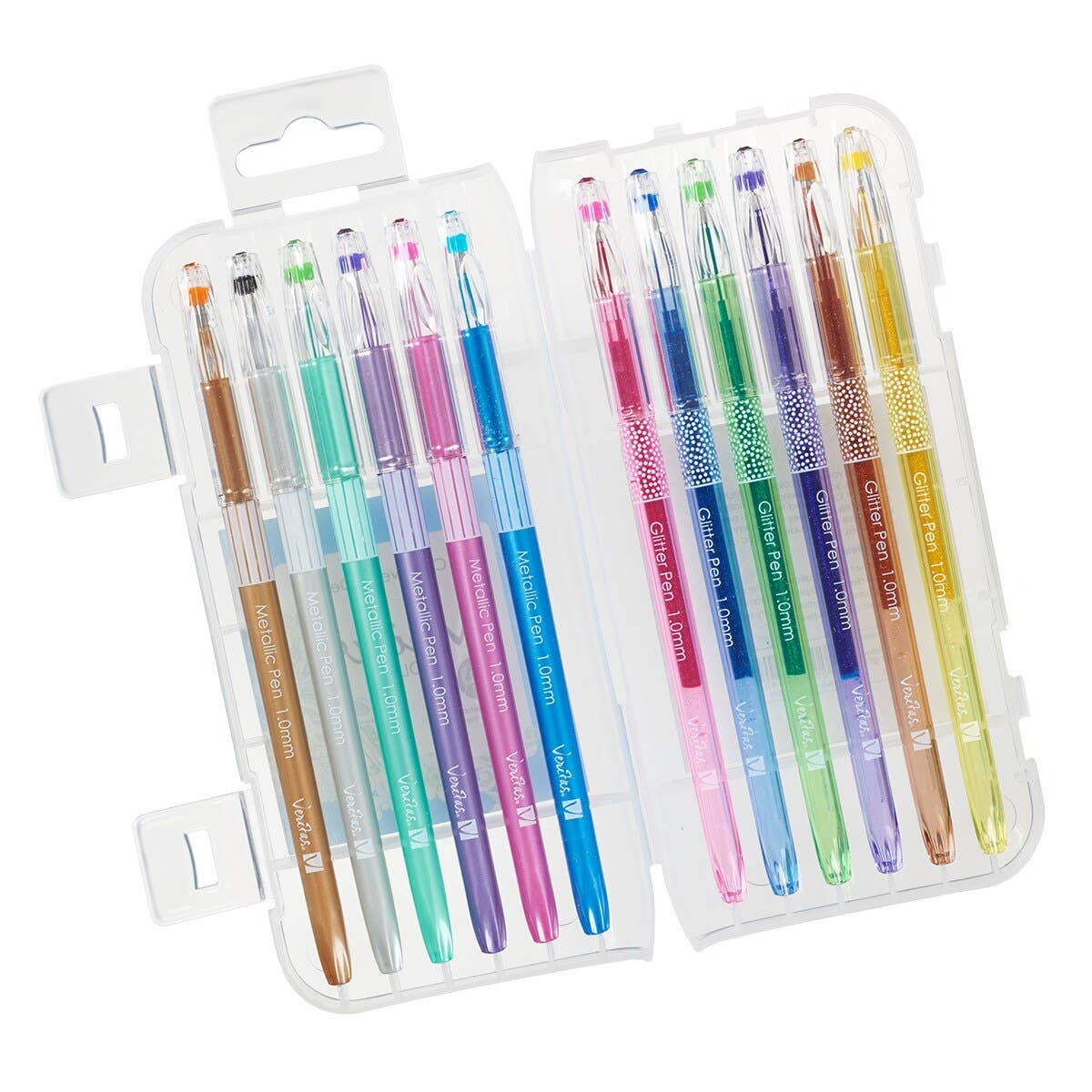 12-Piece Metallic & Glitter Gel Pen Set
