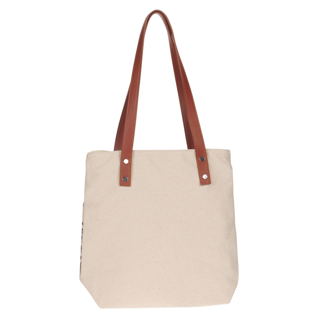 Tote Canvas Cream/Brown Amazing Grace 2 Cor. 12:9