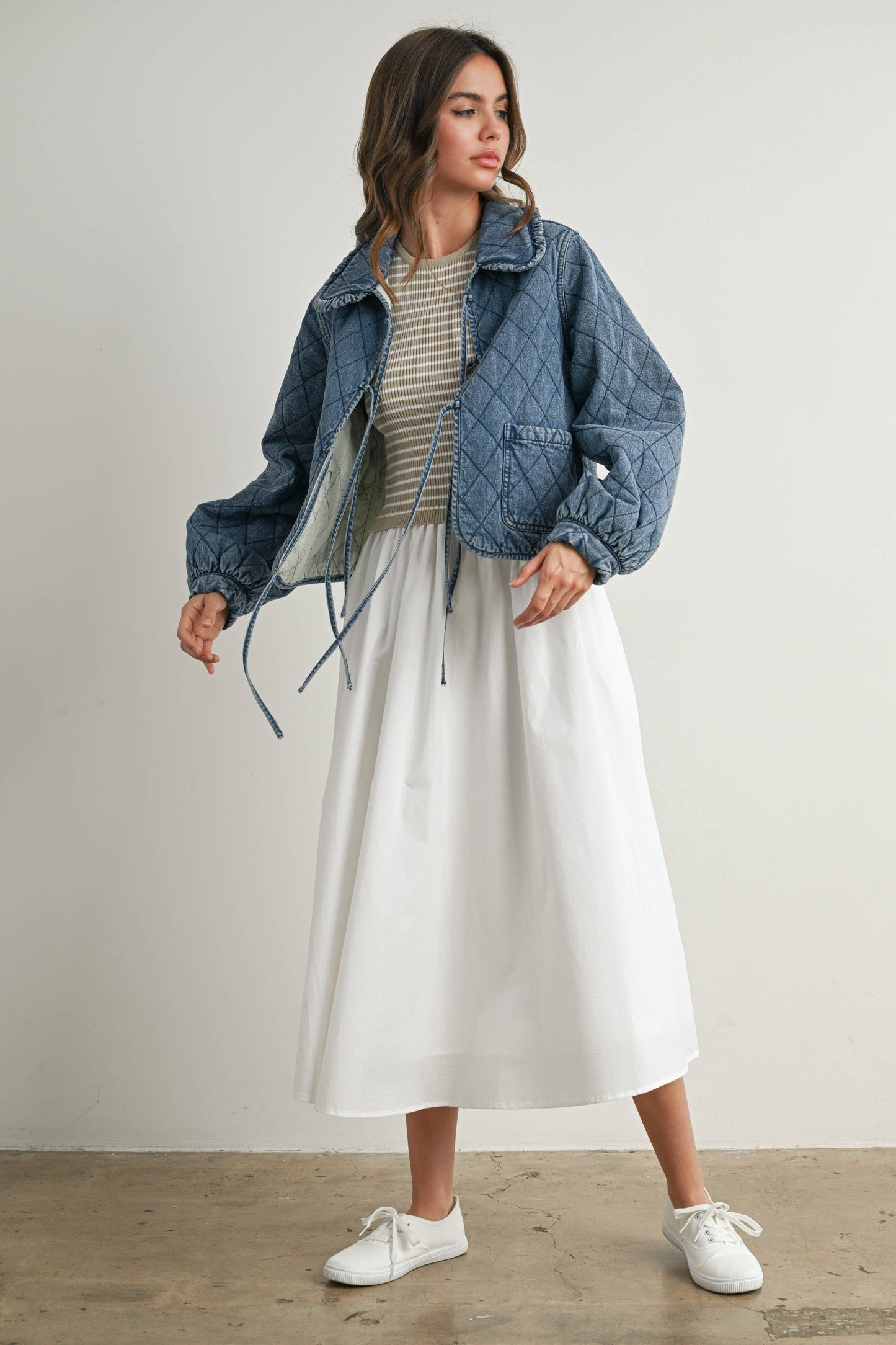 Quilted Bow Tie Jacket