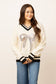 Silver Sequin Bow Sweater