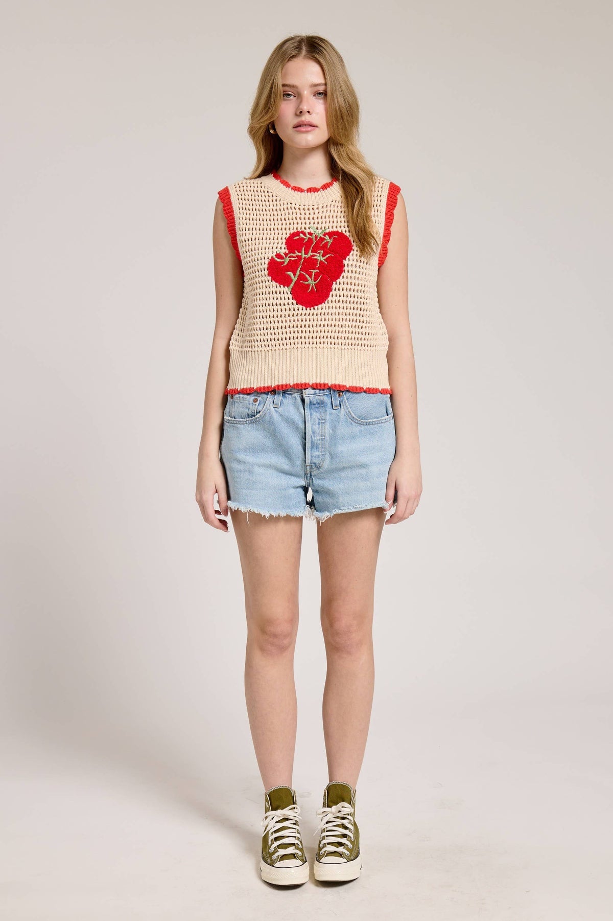 Tomato Vine Knit Vest