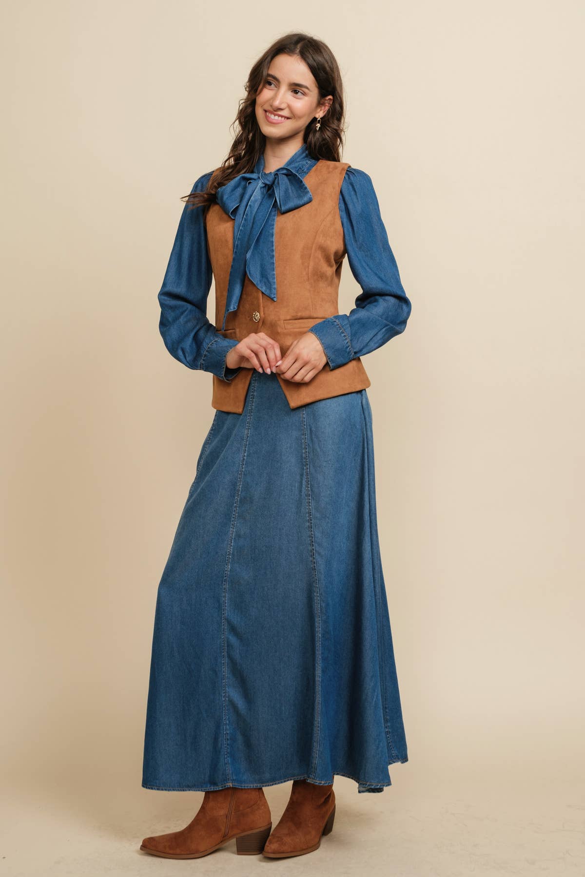 Heartland Suede Vest