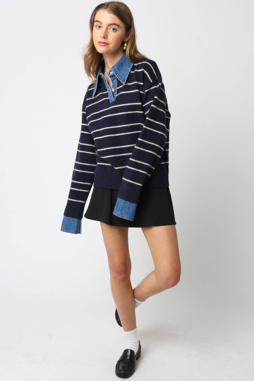 Hadley Striped Layered Sweater