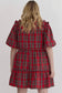 LeeAnn Plaid Midi Dress